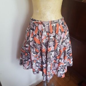 Anthropologie flirty full-circle skirt w/ pockets